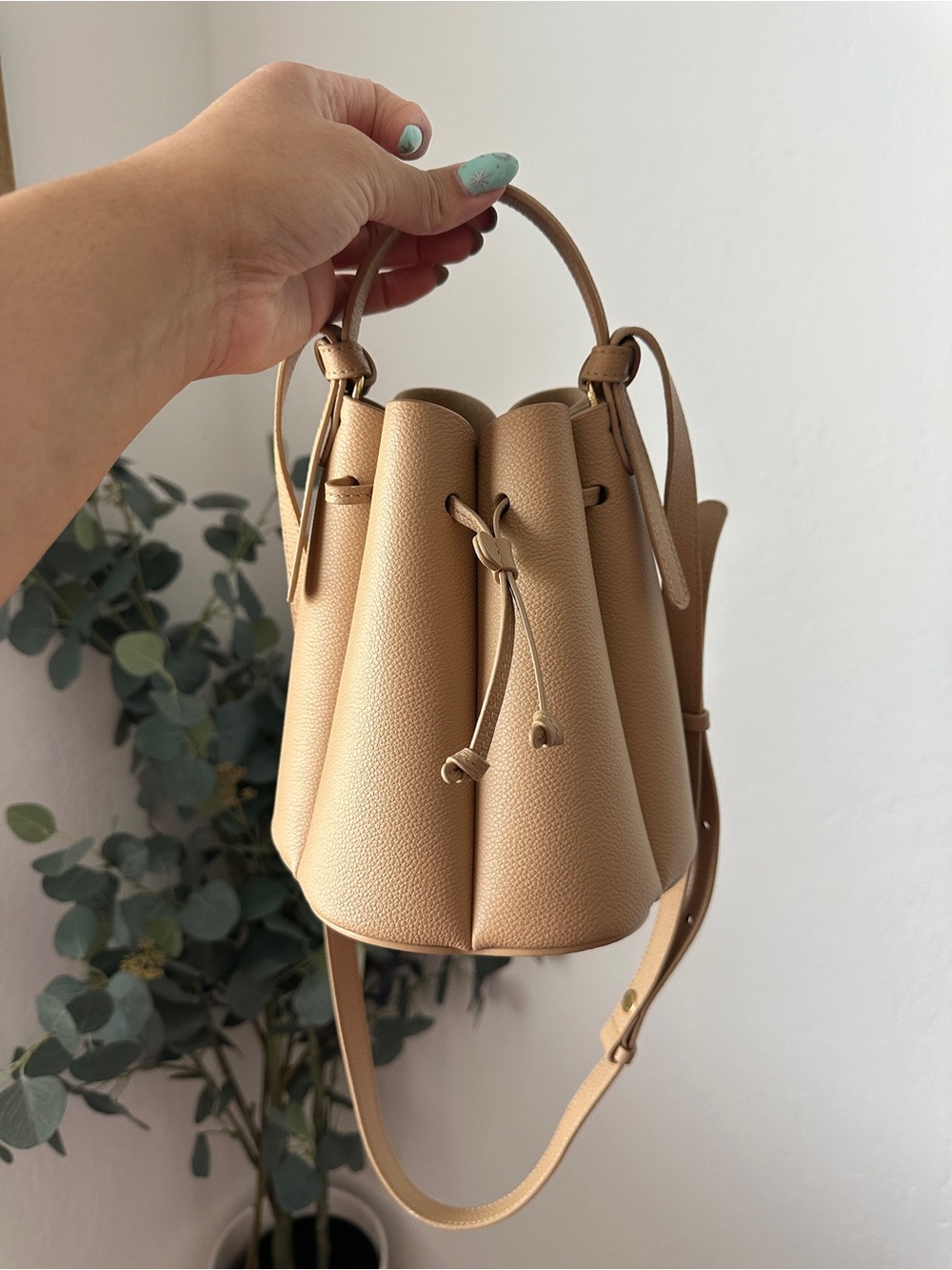 Polene numero huit drawstring bag